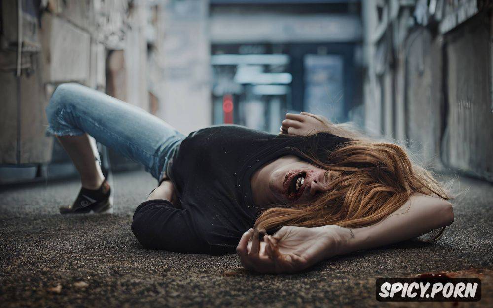 hard fuck with zombie lie on the floor she screams extremely - #main