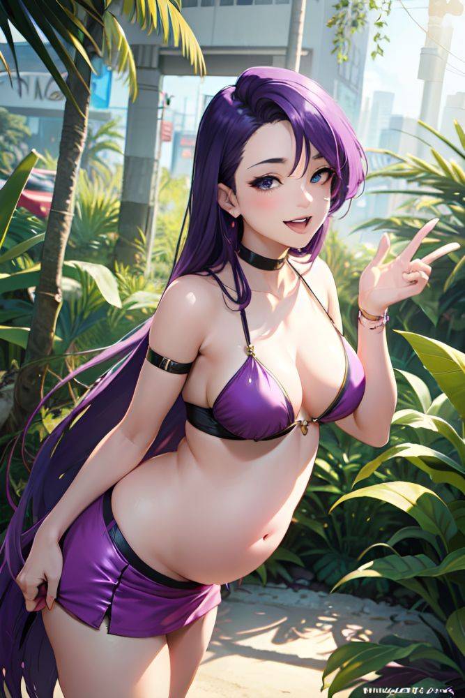Anime Pregnant Small Tits 18 Age Laughing Face Purple Hair Slicked Hair Style Light Skin Cyberpunk Jungle Side View Straddling Mini Skirt 3668339298552213287 - AI Hentai - #main