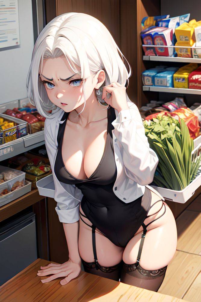 Anime Busty Small Tits 60s Age Angry Face White Hair Slicked Hair Style Dark Skin Dark Fantasy Grocery Close Up View Massage Stockings 3668698787476906627 - AI Hentai - #main