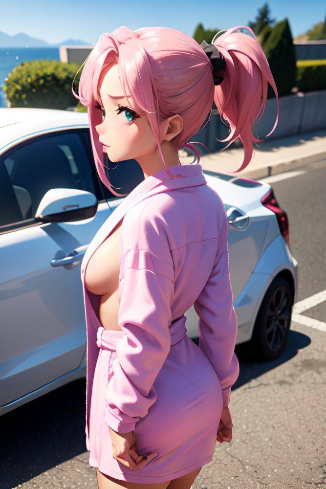Anime Busty Small Tits 18 Age Pouting Lips Face Pink Hair Ponytail Hair Style Dark Skin 3d Car Back View T Pose Bathrobe 3668795424242286663 - AI Hentai - #main