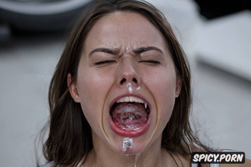 open mouth spermshot very much sperm shaved pussy cumshot inside mouth - #main