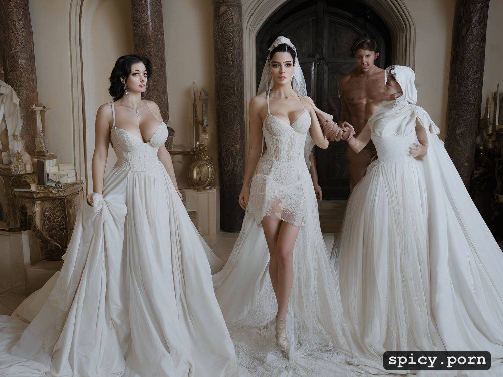 big hips transparent wedding dress full body naked seductive - #main