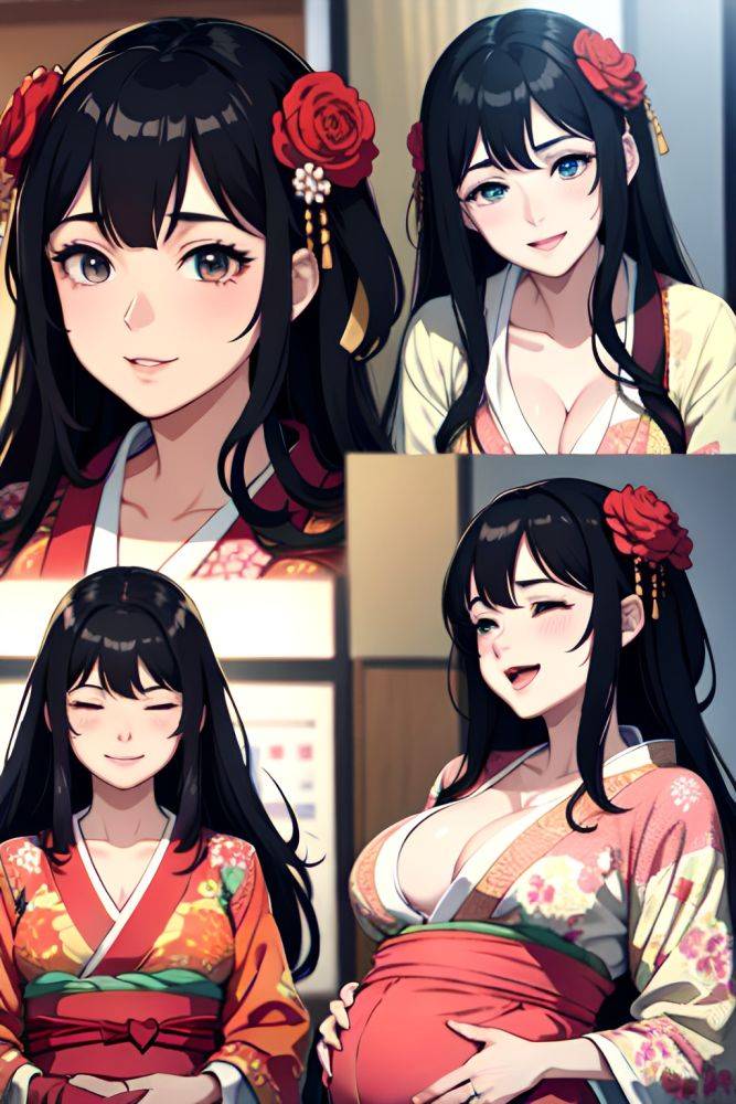 Anime Pregnant Small Tits 30s Age Laughing Face Black Hair Messy Hair Style Light Skin Cyberpunk Wedding Close Up View Sleeping Kimono 3669506672966500705 - AI Hentai - #main