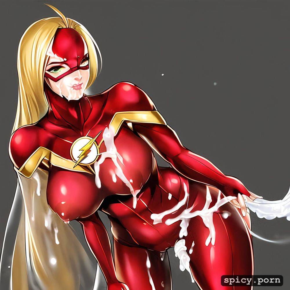 flash costume with medium breasts cum dripping style photo - #main