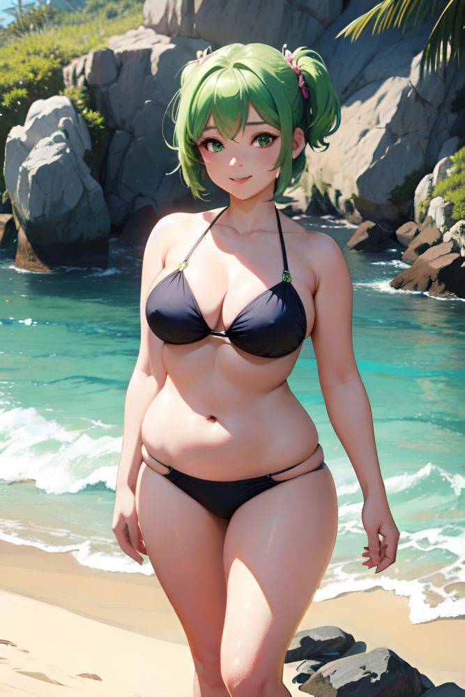 Anime Chubby Small Tits 30s Age Happy Face Green Hair Pixie Hair Style Light Skin Dark Fantasy Beach Front View Spreading Legs Nurse 3669842966762625609 - AI Hentai - #main