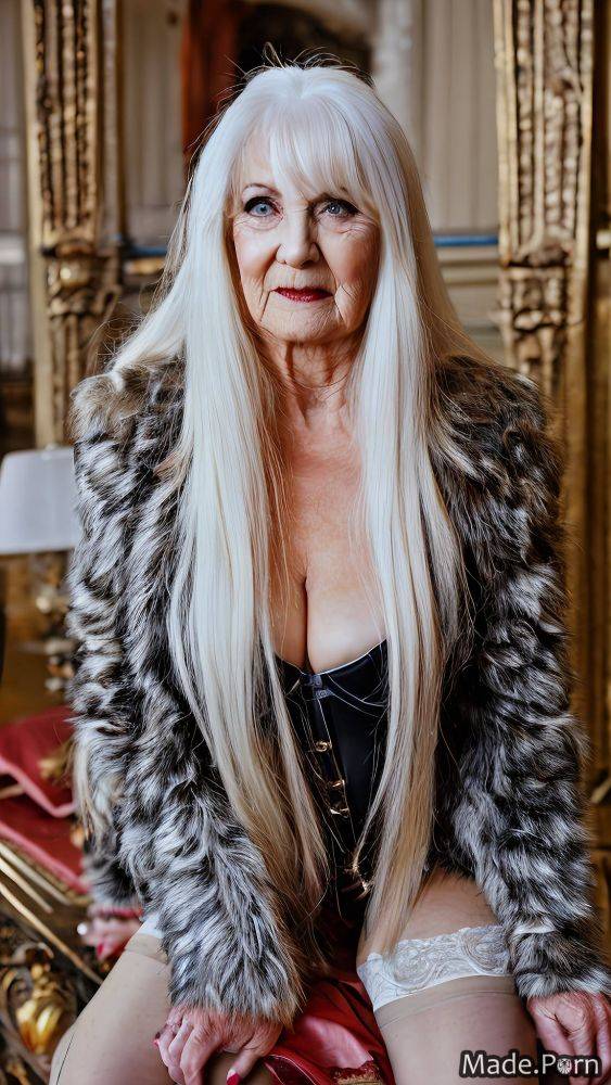 Jacket looking at viewer bangs hair portrait made caucasian fur AI porn - #main