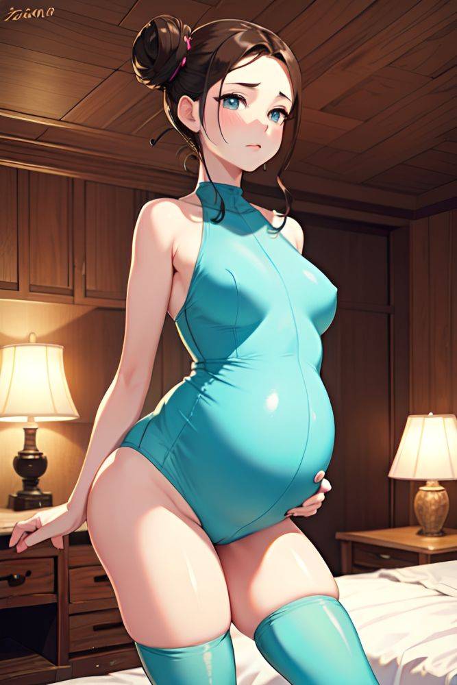Anime Pregnant Small Tits 20s Age Sad Face Brunette Hair Bun Hair Style Light Skin Soft Anime Cave Front View Working Out Partially Nude 3670109684235045303 - AI Hentai - #main