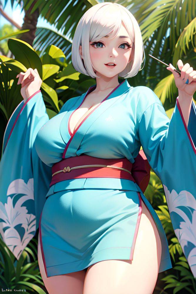 Anime Chubby Small Tits 30s Age Happy Face White Hair Bobcut Hair Style Light Skin Film Photo Jungle Close Up View Spreading Legs Kimono 3670125148660071675 - AI Hentai - #main