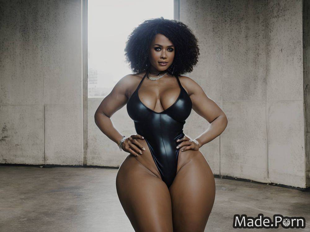 Sweat black hair african american transparent woman happy gym AI porn - #main