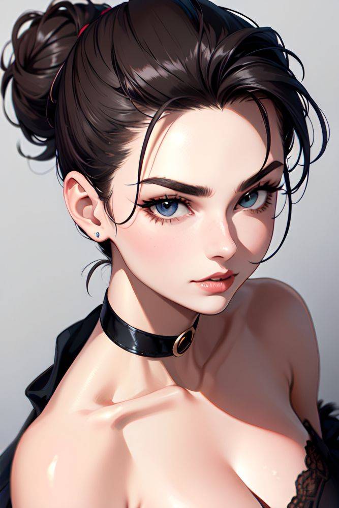 Anime Muscular Huge Boobs 70s Age Happy Face Brunette Ponytail Hair Style Light Skin Illustration Stage Side View Massage Latex 3670558080891876065 - AI Hentai - #main