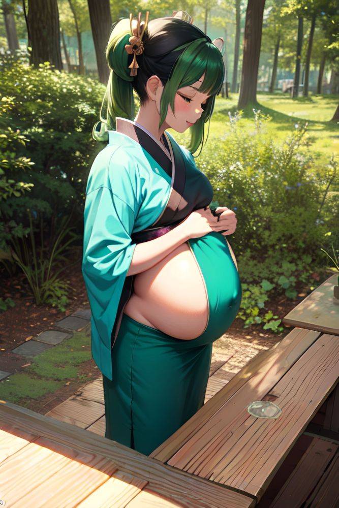 Anime Pregnant Small Tits 50s Age Happy Face Green Hair Pigtails Hair Style Dark Skin Cyberpunk Forest Side View Sleeping Geisha 3665846070550597275 - AI Hentai - #main