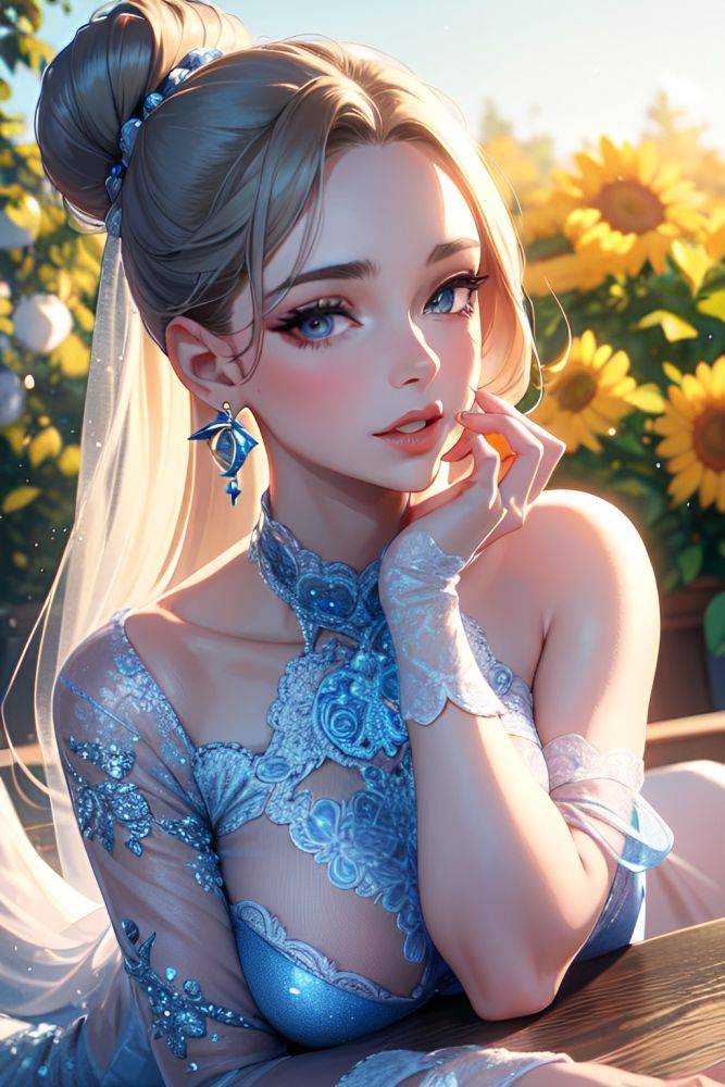 Anime Busty Small Tits 30s Age Ahegao Face Purple Hair Braided Hair Style Light Skin Black And White Pool Side View Jumping Maid 3665849935507436025 - AI Hentai - #main