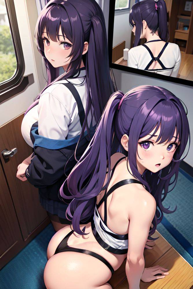 Anime Chubby Small Tits 80s Age Shocked Face Purple Hair Messy Hair Style Dark Skin Dark Fantasy Train Back View Massage Schoolgirl 3666078000404795347 - AI Hentai - #main