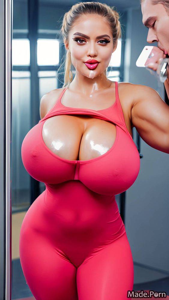 Gym elevator light lift dress gigantic boobs transparent blowjob AI porn - #main