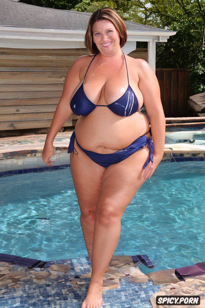 oiled body smiling white woman thick thighs tan lines very wide hips - #main