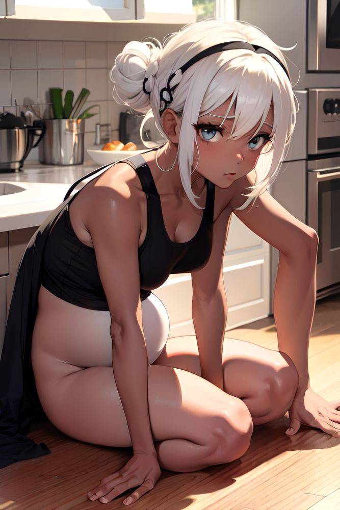 Anime Pregnant Small Tits 80s Age Sad Face White Hair Hair Bun Hair Style Dark Skin Warm Anime Kitchen Front View Straddling Goth 3670627657297522428 - AI Hentai - #main