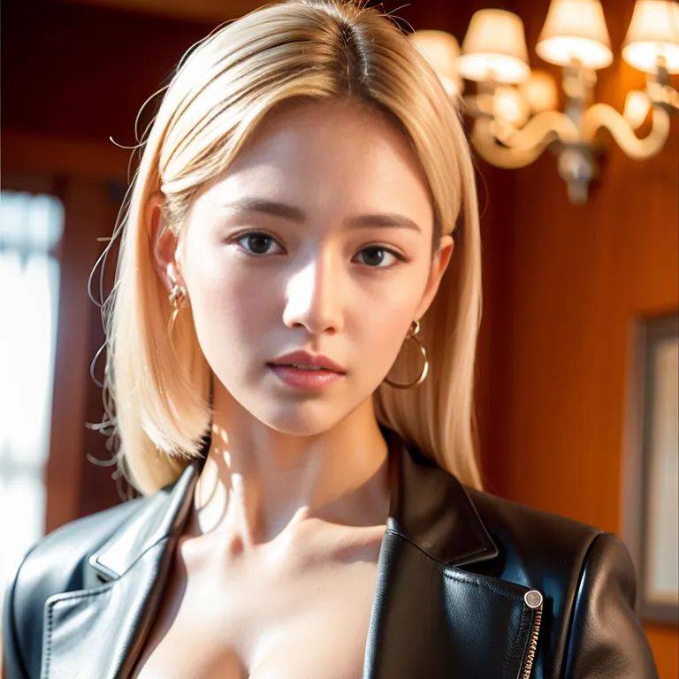 ,korean,kpop idol,woman,twenties,(RAW photo, best quality, masterpiece:1.1), (realistic, photo-realistic:1.2), ultra-detailed, ultra high res, physically-based rendering,slicked back,blonde hair,blue - #main