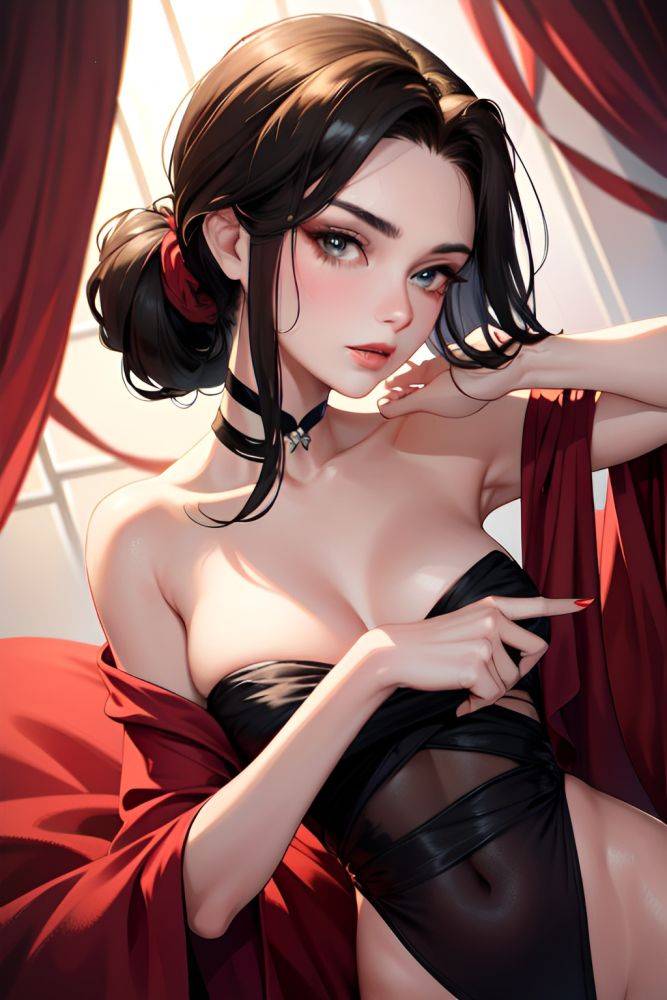 Anime Chubby Small Tits 50s Age Angry Face Black Hair Braided Hair Style Dark Skin Charcoal Yacht Side View Gaming Lingerie 3672452161458890259 - AI Hentai - #main