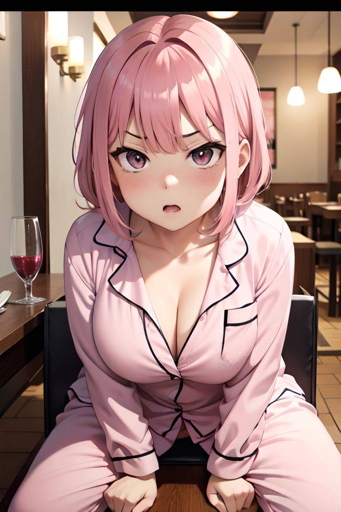 Anime Chubby Small Tits 30s Age Angry Face Pink Hair Bangs Hair Style Light Skin Dark Fantasy Restaurant Front View Spreading Legs Pajamas 3672815516167945603 - AI Hentai - #main