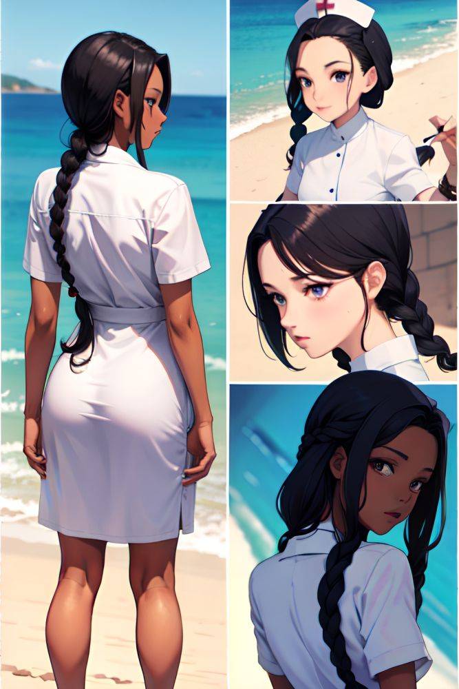 Anime Skinny Small Tits 40s Age Seductive Face Black Hair Braided Hair Style Dark Skin Warm Anime Yacht Back View On Back Nurse 3673051309875354838 - AI Hentai - #main