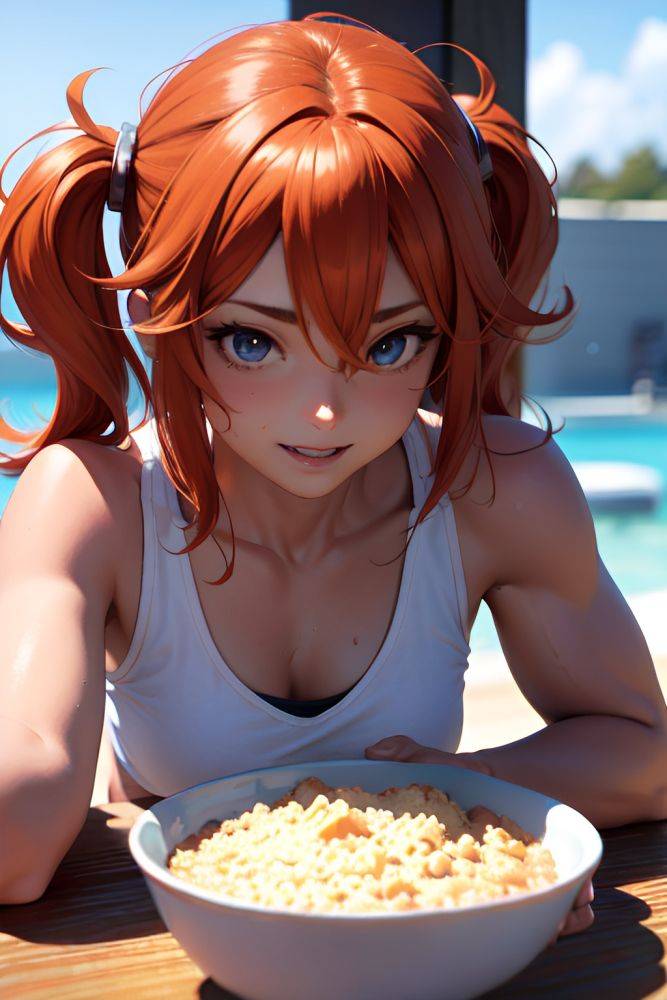 Anime Muscular Small Tits 40s Age Happy Face Ginger Messy Hair Style Dark Skin 3d Snow Close Up View Eating Schoolgirl 3673140215699509101 - AI Hentai - #main