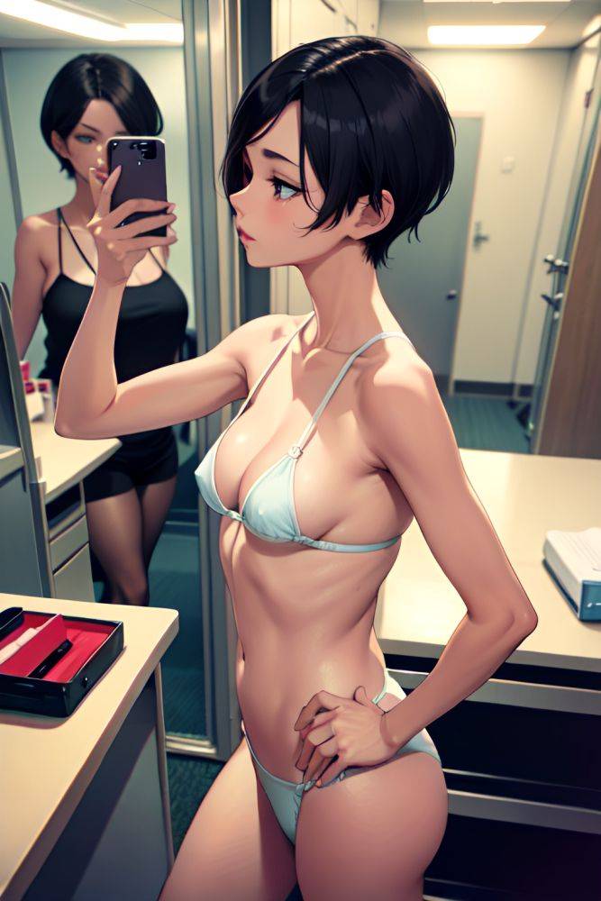 Anime Skinny Small Tits 30s Age Seductive Face Black Hair Pixie Hair Style Light Skin Mirror Selfie Office Side View Sleeping Teacher 3673294834019719885 - AI Hentai - #main