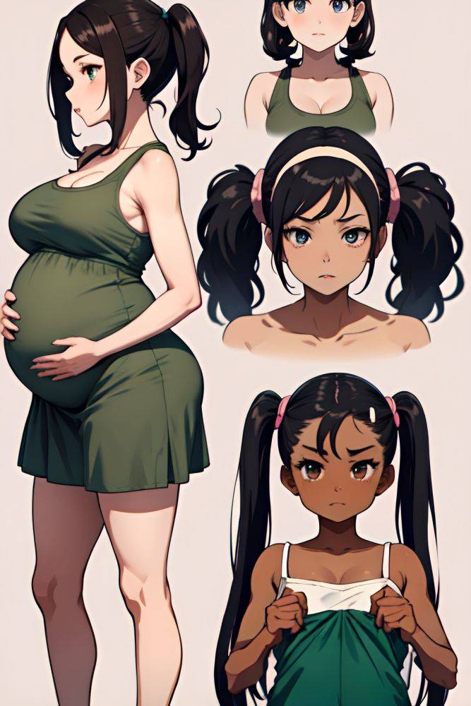 Anime Pregnant Small Tits 30s Age Serious Face Black Hair Pigtails Hair Style Dark Skin Vintage Jungle Side View T Pose Teacher 3673372143432178995 - AI Hentai - #main