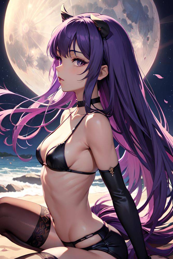 Anime Skinny Small Tits 20s Age Seductive Face Purple Hair Bangs Hair Style Dark Skin Skin Detail (beta) Moon Side View Straddling Stockings 3673561551979808495 - AI Hentai - #main