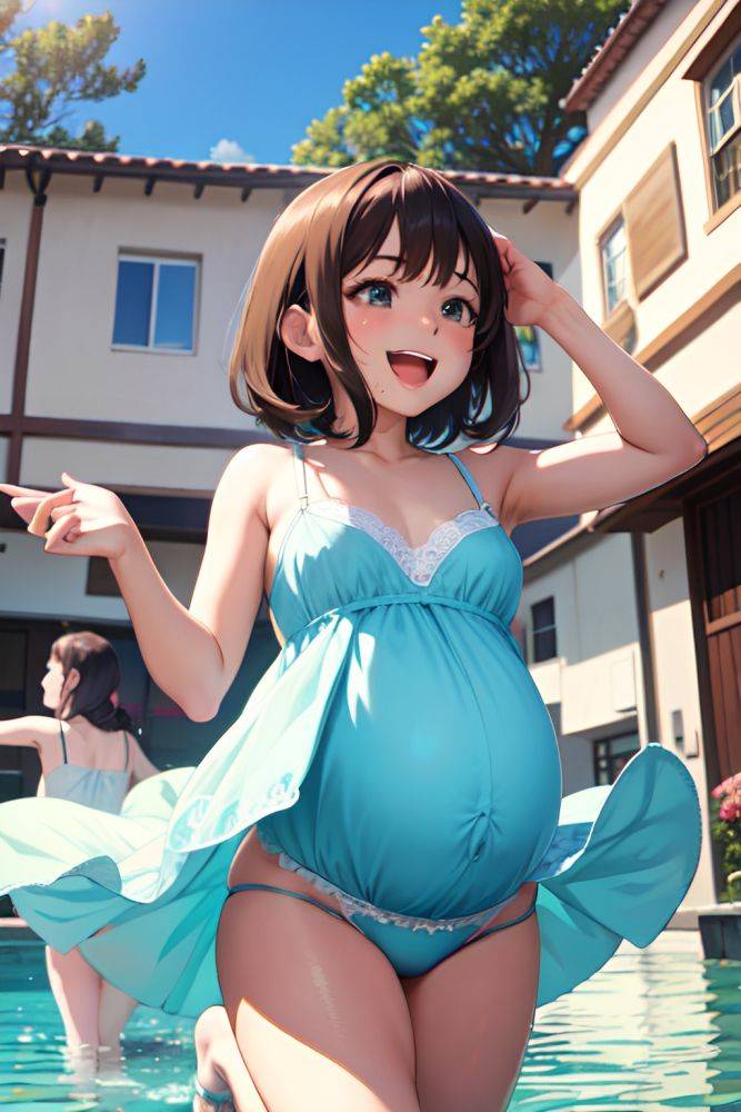 Anime Pregnant Small Tits 18 Age Laughing Face Brunette Pixie Hair Style Light Skin Soft Anime Yacht Back View Jumping Lingerie 3673716170804504652 - AI Hentai - #main