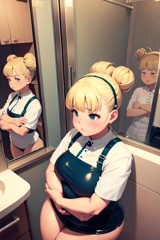 Anime Chubby Small Tits 60s Age Sad Face Blonde Hair Bun Hair Style Light Skin Mirror Selfie Bathroom Front View Sleeping Latex 3674083390513327264 - AI Hentai - #main