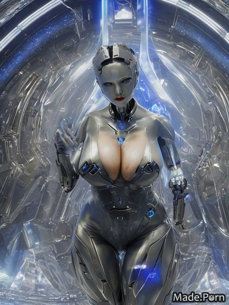 Nude busty sci-fi silver big ass alien planet big hips AI porn - #main