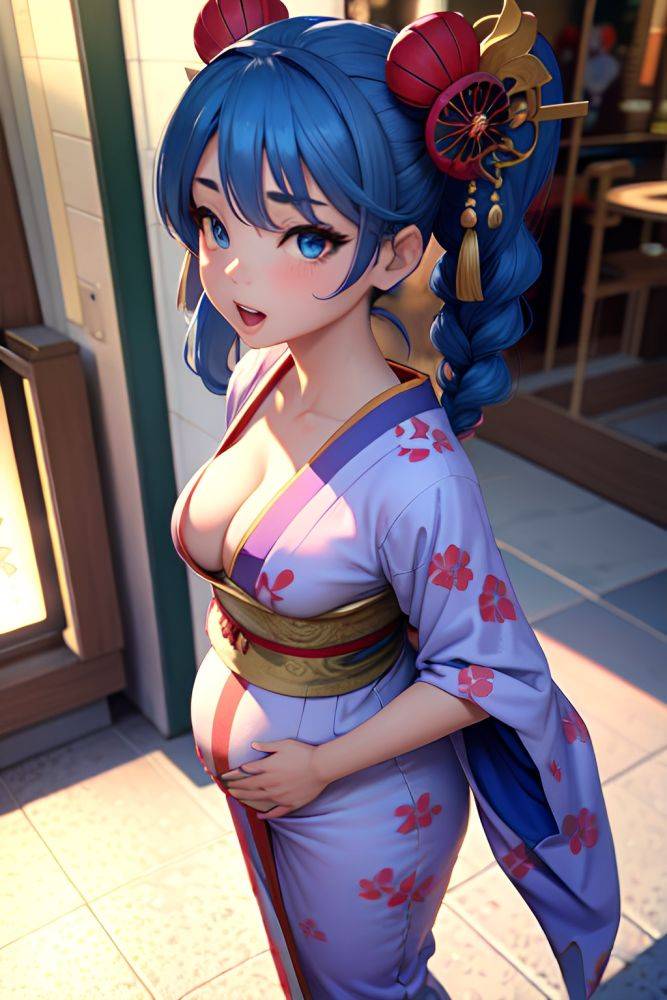Anime Pregnant Small Tits 50s Age Ahegao Face Blue Hair Braided Hair Style Light Skin 3d Mall Front View T Pose Geisha 3675246897111836836 - AI Hentai - #main