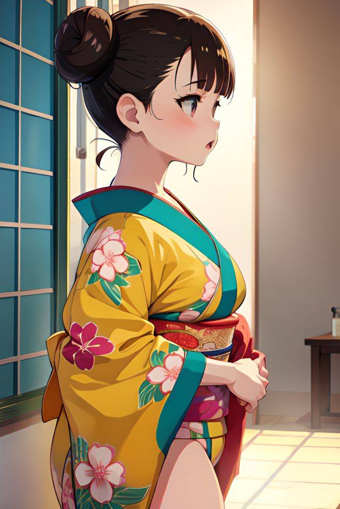 Anime Chubby Small Tits 60s Age Angry Face Brunette Hair Bun Hair Style Light Skin Crisp Anime Shower Side View Bathing Kimono 3675529076507106421 - AI Hentai - #main