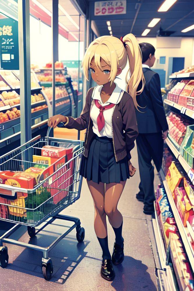 Anime Skinny Small Tits 60s Age Shocked Face Blonde Ponytail Hair Style Dark Skin Warm Anime Grocery Front View Sleeping Schoolgirl 3675556134801513551 - AI Hentai - #main