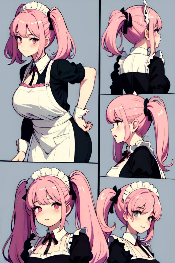 Anime Chubby Small Tits 60s Age Seductive Face Pink Hair Pigtails Hair Style Light Skin Skin Detail (beta) Mall Back View Bending Over Maid 3675687560314867497 - AI Hentai - #main