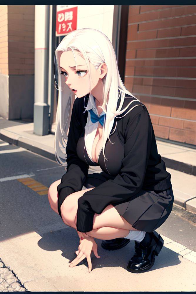 Anime Skinny Huge Boobs 18 Age Orgasm Face White Hair Slicked Hair Style Dark Skin Film Photo Street Side View Squatting Schoolgirl 3676004528888609480 - AI Hentai - #main