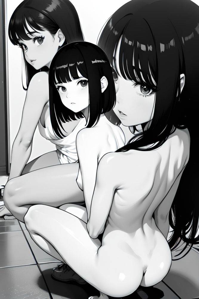 Anime Skinny Small Tits 60s Age Orgasm Face Black Hair Bangs Hair Style Light Skin Black And White Yacht Back View Squatting Teacher 3676163013647854099 - AI Hentai - #main