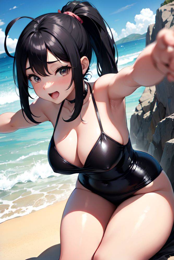 Anime Chubby Small Tits 30s Age Orgasm Face Black Hair Ponytail Hair Style Light Skin Charcoal Beach Front View T Pose Latex 3671493524763773331 - AI Hentai - #main