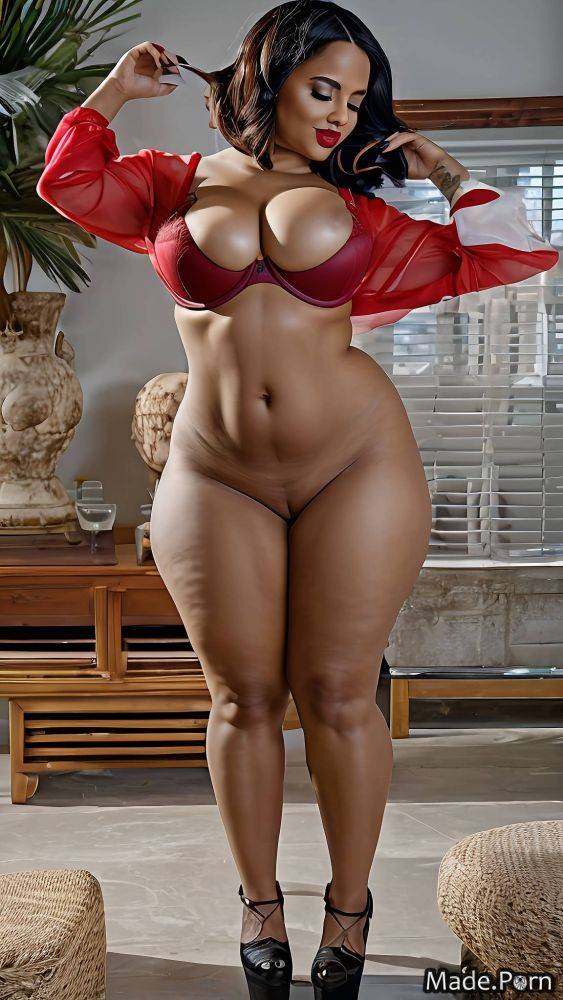 Slutty perfect boobs nude seductive busty blue woman AI porn - #main