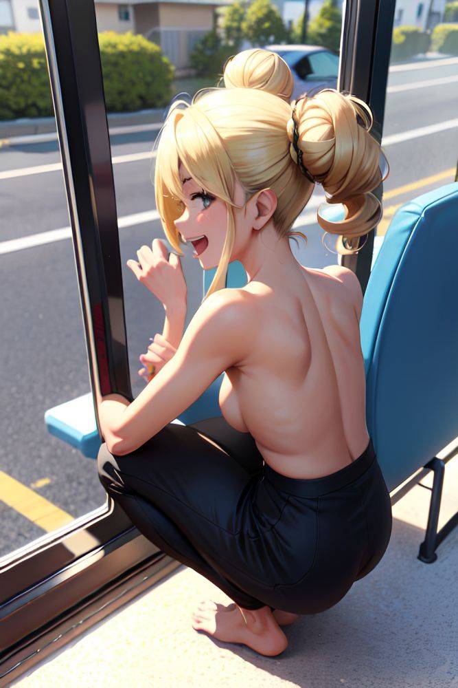 Anime Skinny Small Tits 50s Age Laughing Face Blonde Hair Bun Hair Style Dark Skin 3d Bus Back View Squatting Nude 3671883935230267354 - AI Hentai - #main