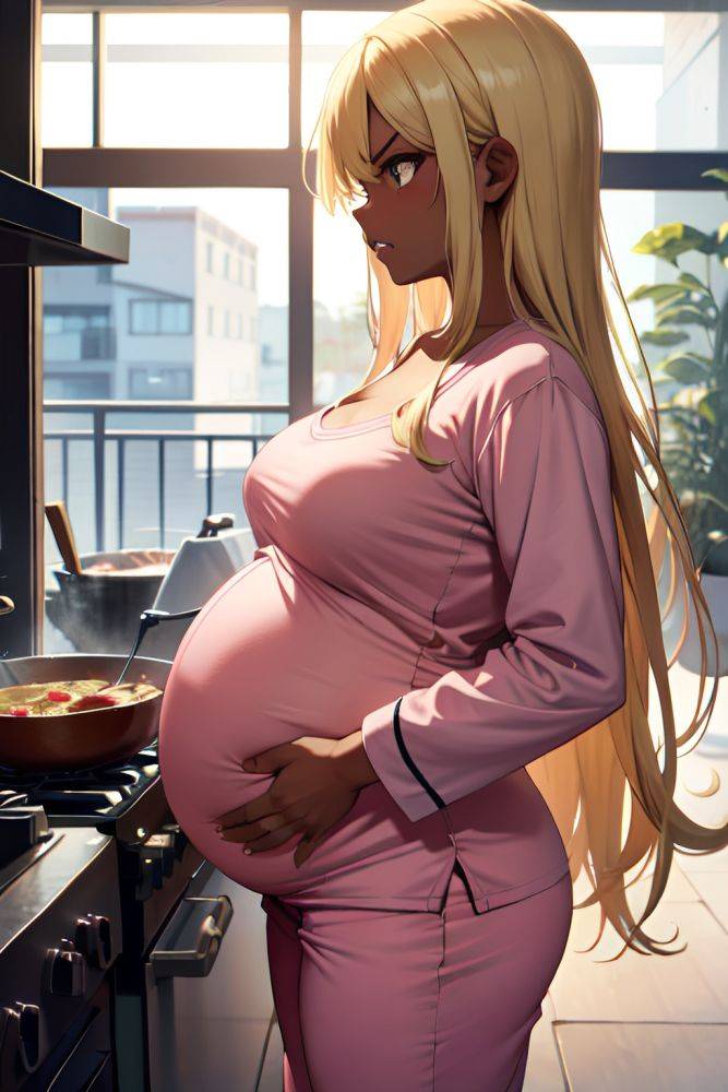 Anime Pregnant Small Tits 20s Age Angry Face Blonde Straight Hair Style Dark Skin Vintage Strip Club Side View Cooking Pajamas 3672077210908240889 - AI Hentai - #main