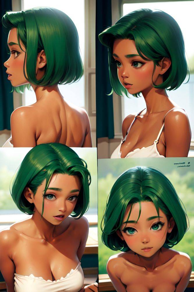 Anime Skinny Small Tits 80s Age Orgasm Face Green Hair Pixie Hair Style Dark Skin Warm Anime Tent Side View On Back Teacher 3678227174964981589 - AI Hentai - #main