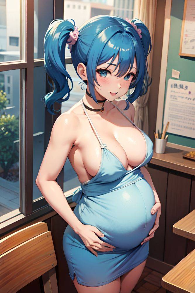 Anime Pregnant Small Tits 60s Age Ahegao Face Blue Hair Pigtails Hair Style Dark Skin Painting Restaurant Back View T Pose Teacher 3678837918818187761 - AI Hentai - #main