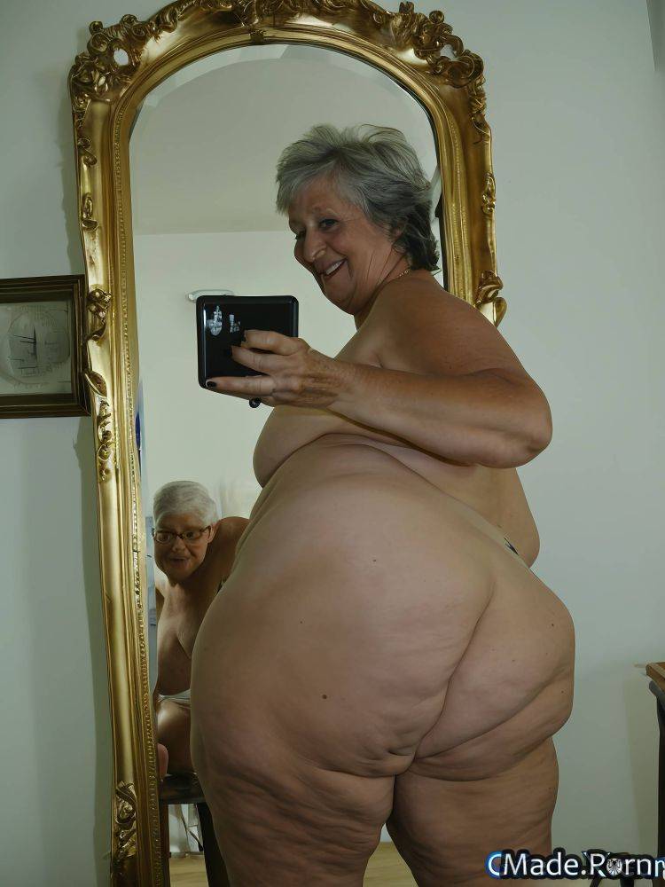 Photo bbw big ass playful thick thighs woman selfie AI porn - #main