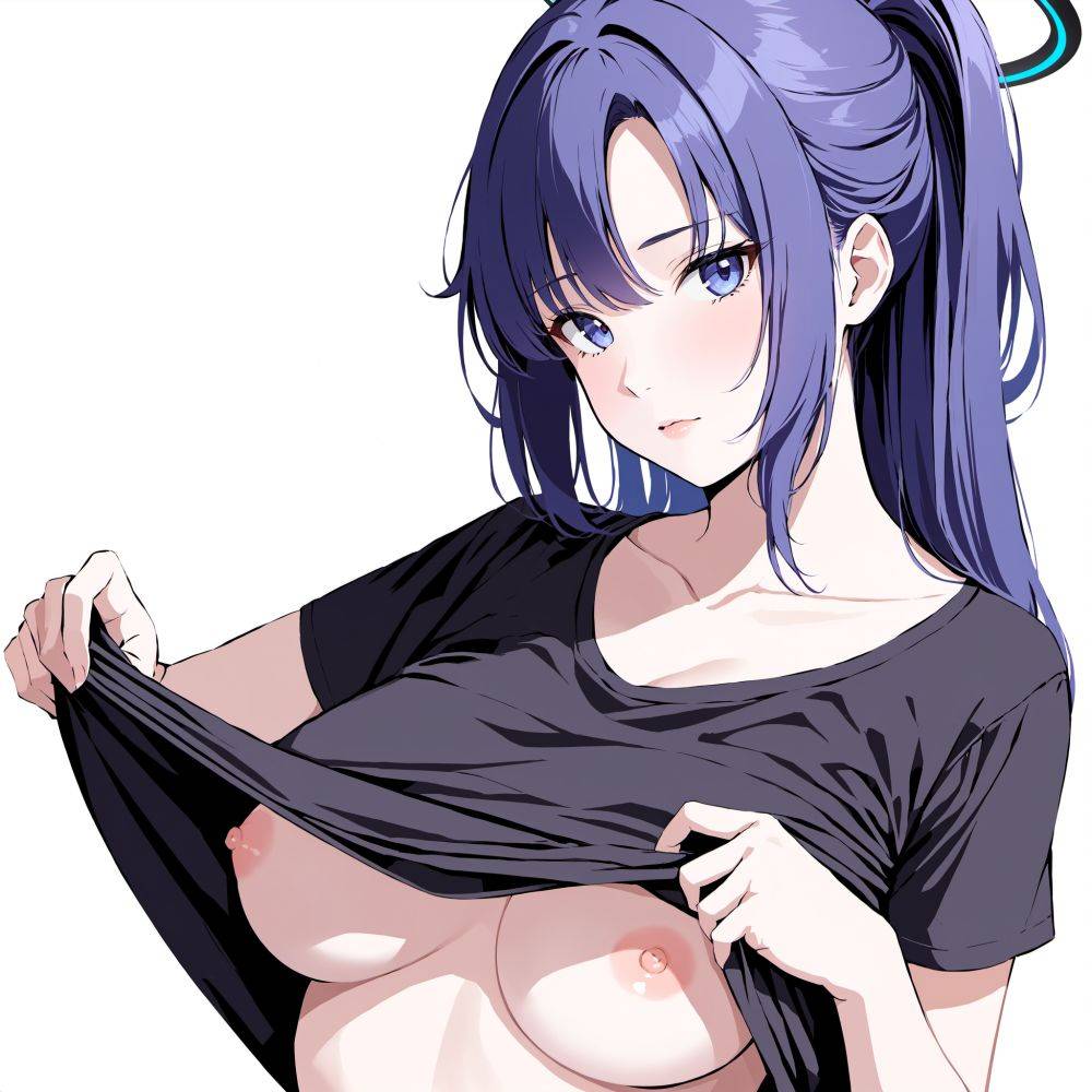 Yuuka showing her breasts - #main