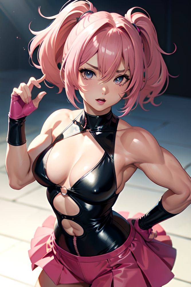 Anime Muscular Small Tits 50s Age Seductive Face Pink Hair Messy Hair Style Light Skin Crisp Anime Stage Front View Cumshot Latex 3679286313897580588 - AI Hentai - #main