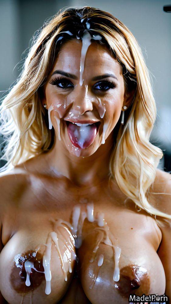 Chubby natural tits cum in mouth big tits facial brazilian close up AI porn - #main