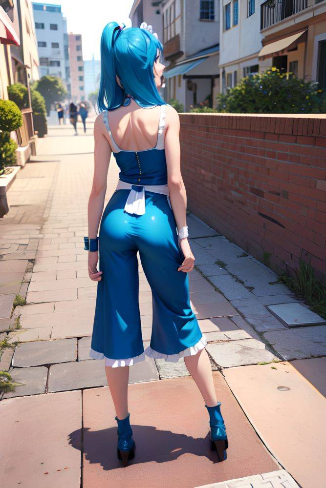 Anime Skinny Small Tits 80s Age Laughing Face Blue Hair Straight Hair Style Light Skin 3d Cafe Back View Plank Maid 3679587820564548632 - AI Hentai - #main
