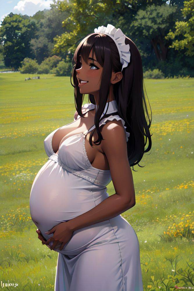 Anime Pregnant Small Tits 20s Age Laughing Face Brunette Messy Hair Style Dark Skin Dark Fantasy Meadow Side View Cumshot Maid 3679781093631123251 - AI Hentai - #main