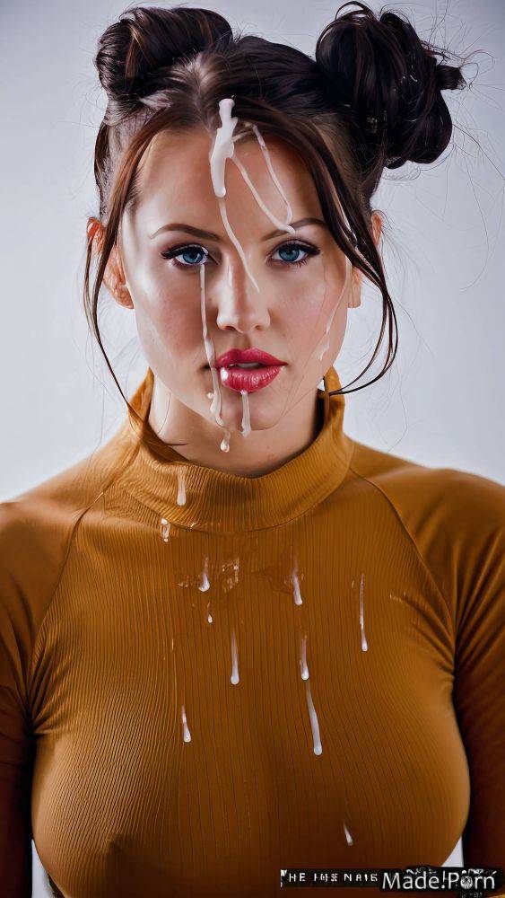 Gigantic boobs perfect body busty fairer skin looking at viewer big tits cleavage AI porn - #main